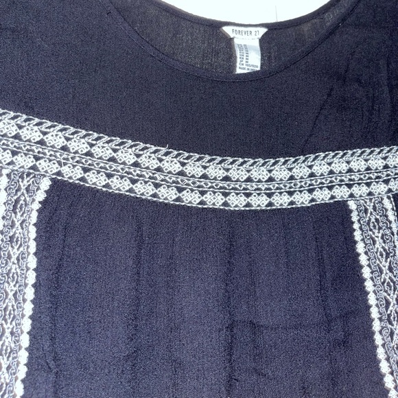 Lace Trim Babydoll Top - Picture 3 of 4